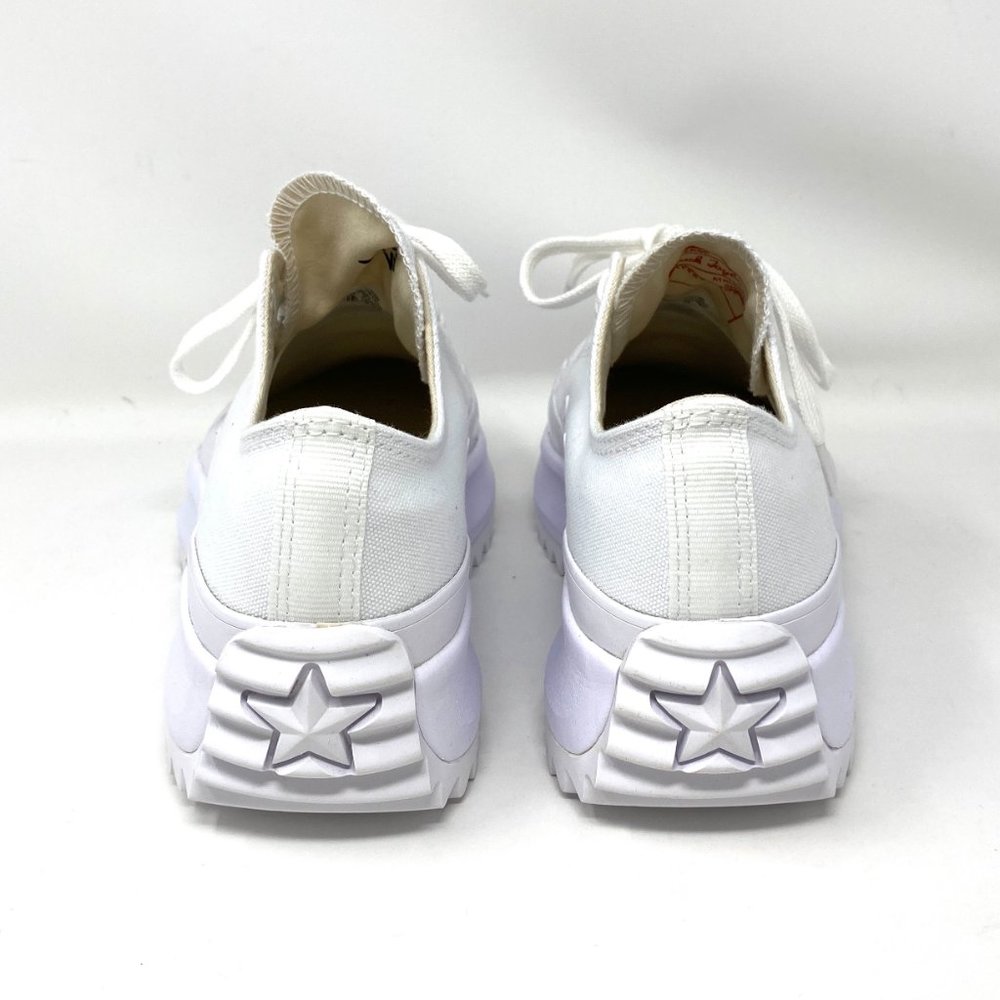 Converse Women's Size RUN STAR HIKE OX White Canvas Platform Low Sneaker 571869C - Picture 5 of 9